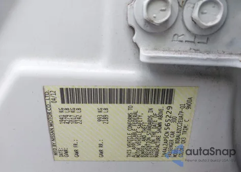 2012 Nissan Altima 2.5 S from USA, damaged, VIN 1N4AL2AP5CN565229